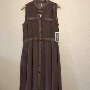 RnB Taupe sleeveless dress